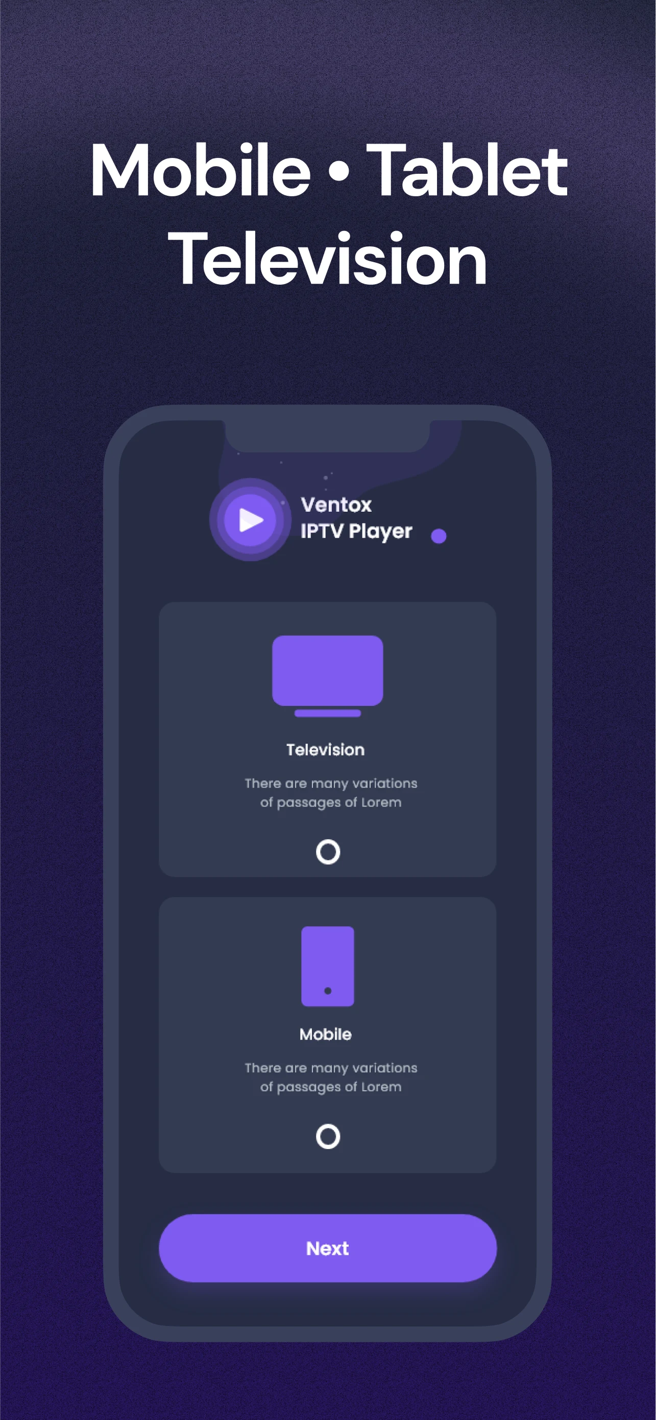 VentoX IPTV Player screenshot